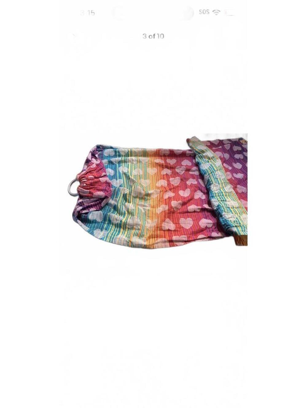 Tula Love Athena Ring sling L/XL Rainbow Heart Patterned - Picture 4 of 9
